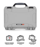Nanuk 909 Case for 2 Watches and 5 Knives (Silver)