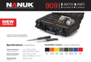 Nanuk 909 Case for 2 Watches and 5 Knives (Yellow)