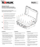 Nanuk Waterproof Aluminium Panel Kit for 910 Nanuk Case (Bottom)