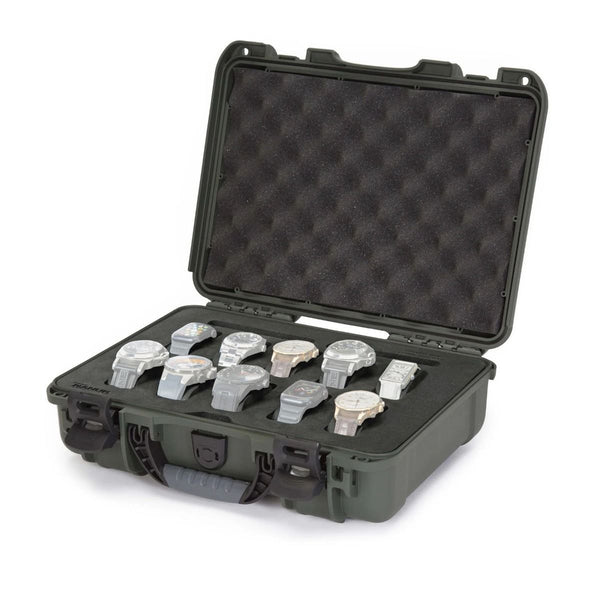 Nanuk 910 Case with Foam Insert for 10 Watches (Olive)