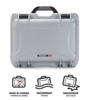Nanuk 915 Case with Cubed Foam (Silver)
