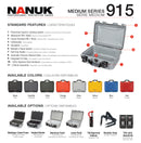 Nanuk 915 Case with Padded Divider (Silver)