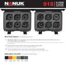 Nanuk 918 Case for 6 Camera Lens (Olive)