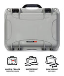 Nanuk 918 Case for 6 Camera Lens (Silver)