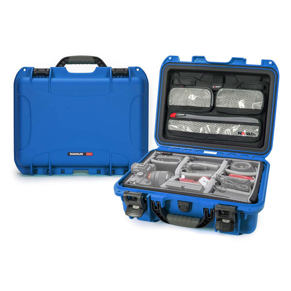Nanuk 920 Case with Lid Organiser / Padded Divider (Blue)