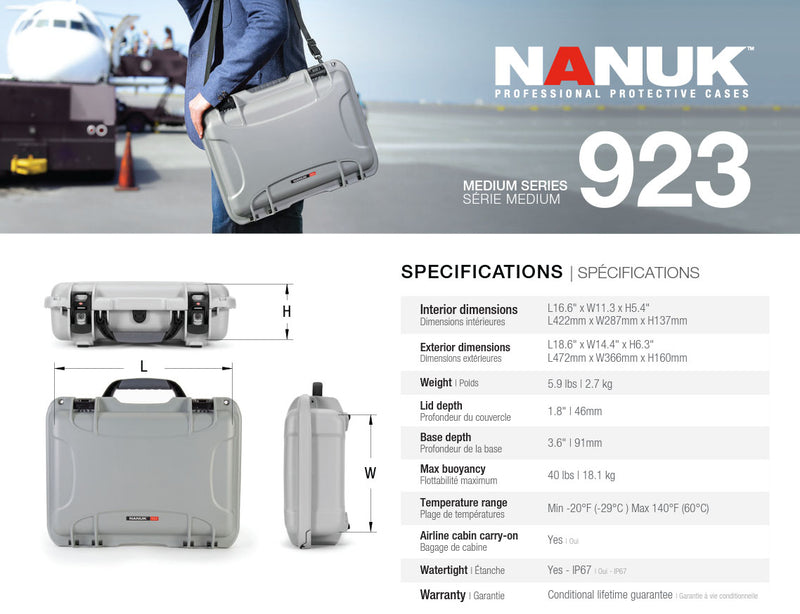 Nanuk 923 Case Empty (Orange)