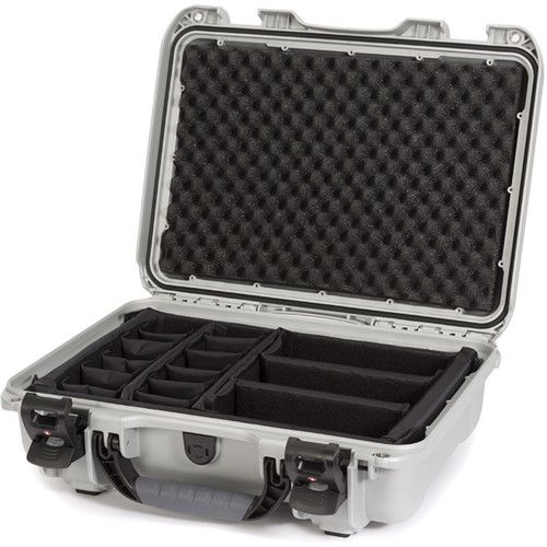 Nanuk 923 Case with Padded Divider (Silver)