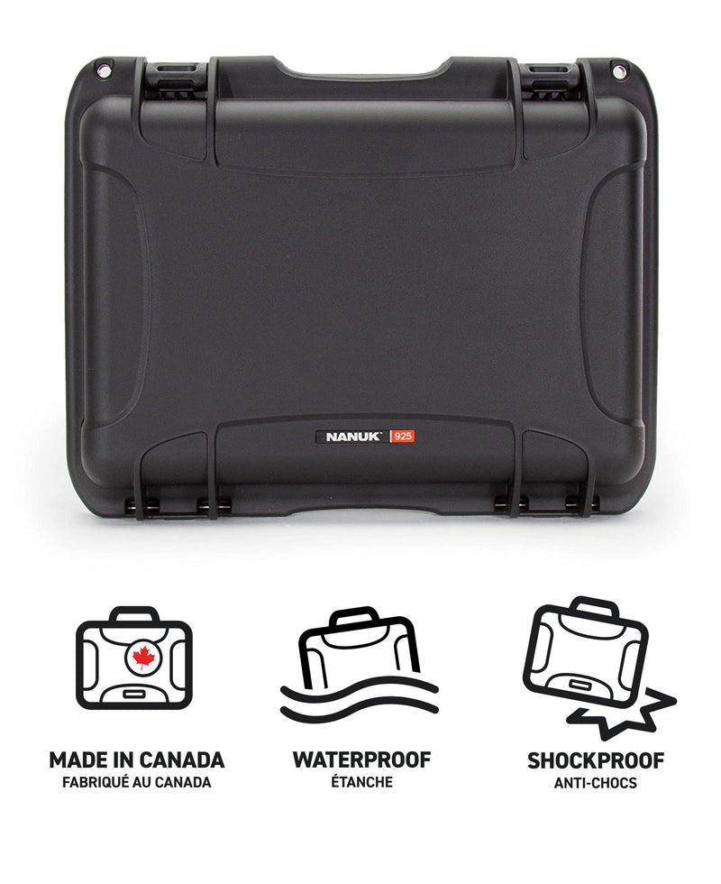 Nanuk 925 Case with Padded Divider (Black)