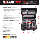 Nanuk 930 Pro Photo Case with Padded Divider and Lid Organizer (Orange)