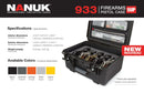 Nanuk 933 5 UP Gun Case with Lid Organizer (Graphite)
