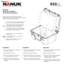 Nanuk Aluminium  Panel Kit for 933 Case (Top)