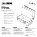 Nanuk Aluminum  Panel Kit for 935 Case (Top)