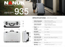 Nanuk 935 Case with Cubed Foam and Lid Organizer (Graphite)