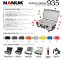 Nanuk 935 Case with Cubed Foam and Lid Organizer (Red)