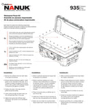 Nanuk Waterproof Polycarbonate Panel kit for 935 Case (Bottom)