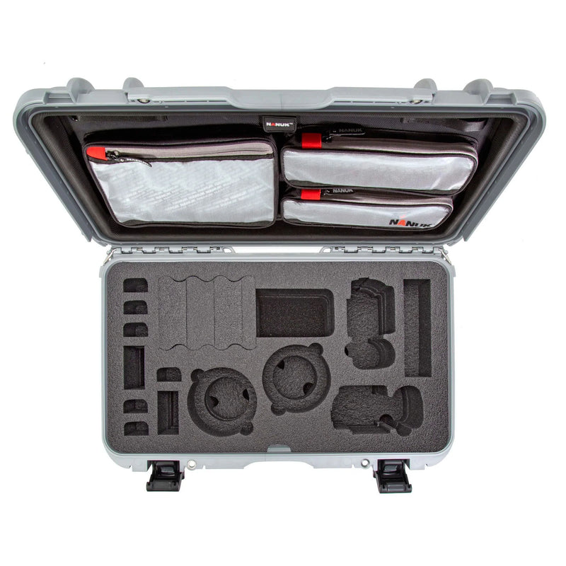 Nanuk 935 Case with Lid Organiser for 2 Bodies DSLR Camera (Silver)