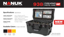 Nanuk 938 6 UP Gun Case with Lid Organizer (Orange)