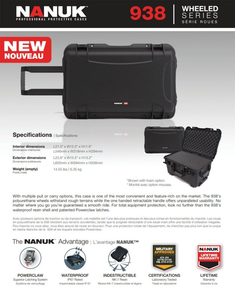 Nanuk 938 Case Empty (Black)