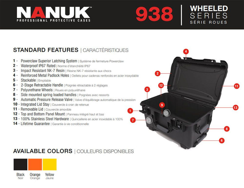 Nanuk 938 Case Empty (Black)