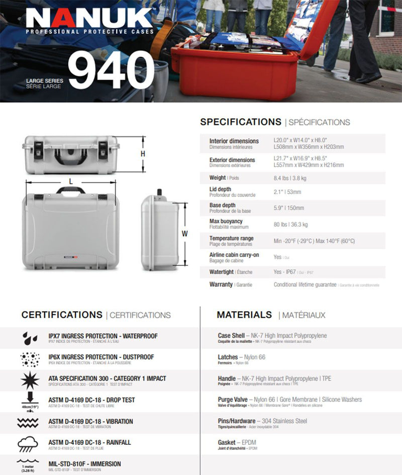 Nanuk 940 Case Empty (Black)