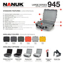 Nanuk 945 Case Empty (Graphite)