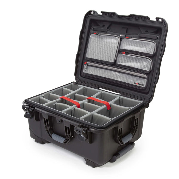 Nanuk 950 Case with Lid Organiser and Padded Divider (Black)