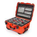 Nanuk 950 Case with Lid Organiser and Padded Divider (Orange)