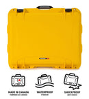 Nanuk 950 Case with Lid Organiser and Padded Divider (Yellow)