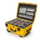 Nanuk 950 Case with Lid Organiser and Padded Divider (Yellow)