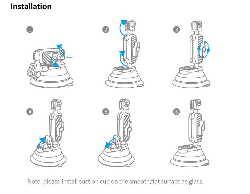 PGYTECH Suction Cup for Action Cameras