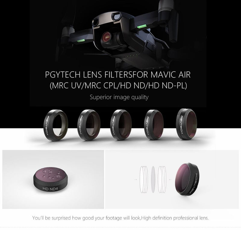 PGYTECH 7pcs (Pro) Accessories Combo Set for Mavic AIR