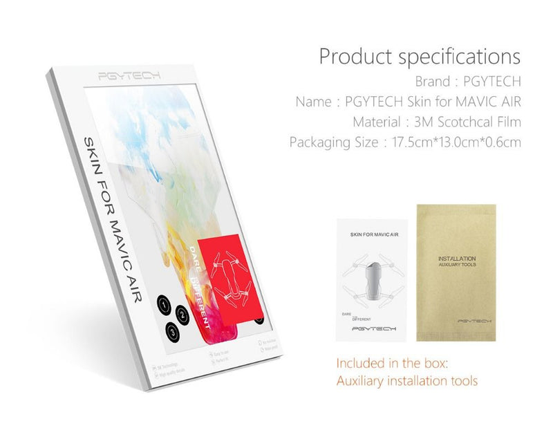 PGY Tech Skin for Mavic Air P-UNF-D17 3M Scotchcal Film