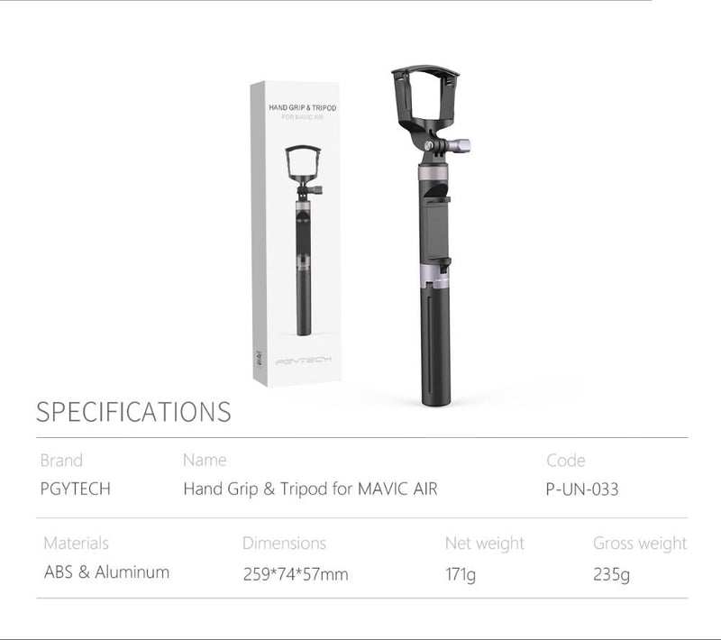 PGYTECH Hand Grip & Tripod for DJI Mavic AIR