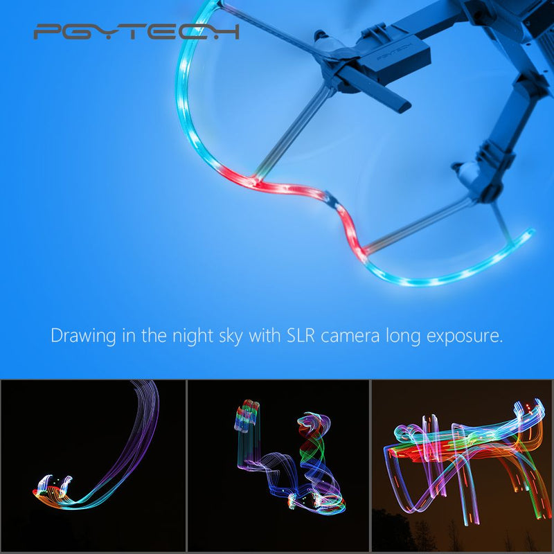 PGYTECH LED Propeller Guard for Mavic Pro/Platinum Colourful 14 Lighting Modes