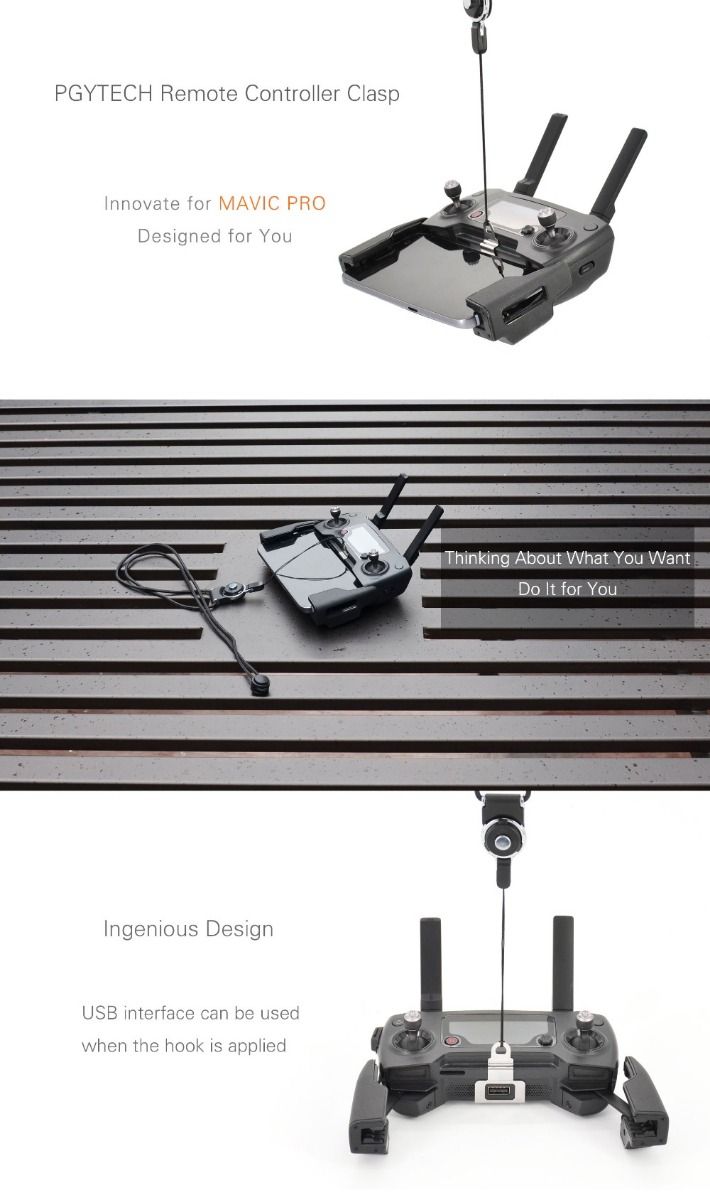 PGY Tech Remote Controller Clasp for DJI Mavic
