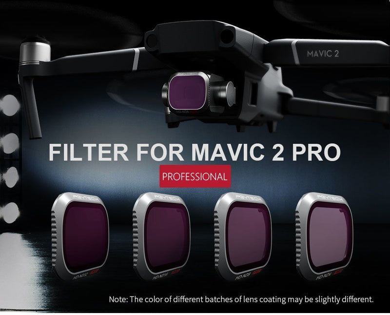 PGY Tech Professional 4-pack ND Filter Set for Mavic 2 Pro (ND8/ND16/ND32/ND64)