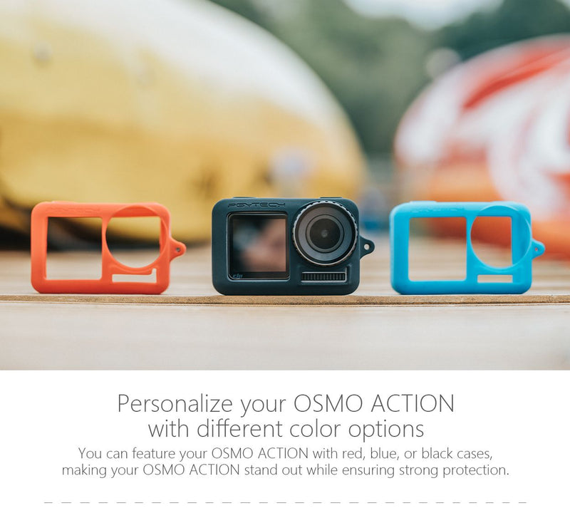 PGY Tech Silicone Rubber Case (Blue) for OSMO Action Camera