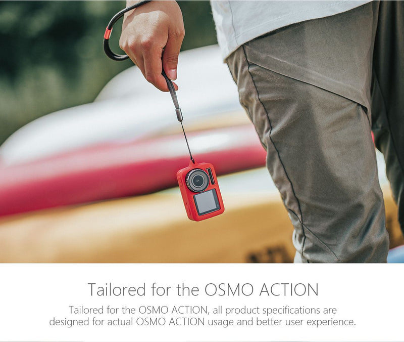 PGY Tech Silicone Rubber Case (Red) for OSMO Action Camera