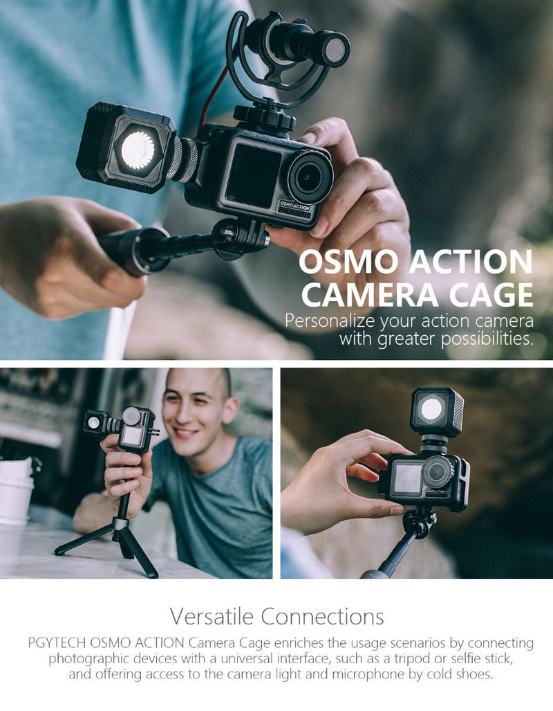 PGYTECH 4 pcs VLOG Set for OSMO ACTION Camera