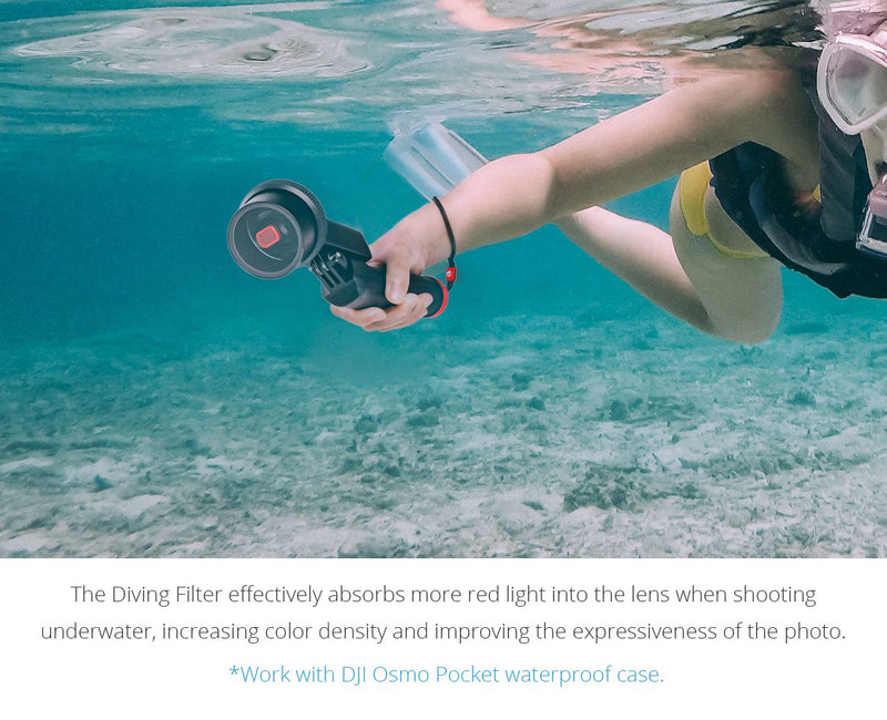PGYTECH Diving Filter Set (MAGENTA/SNORKEL/RED Professional) for OSMO Pocket