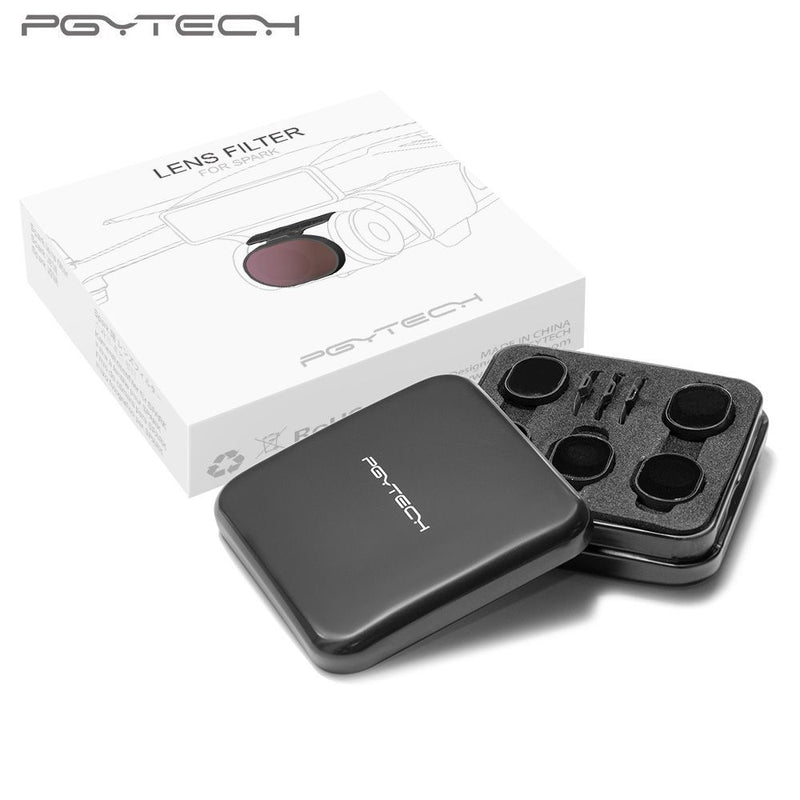 PGY Tech DJI Spark Filters 5-pack UV/ND4/ND8/ND16/PL