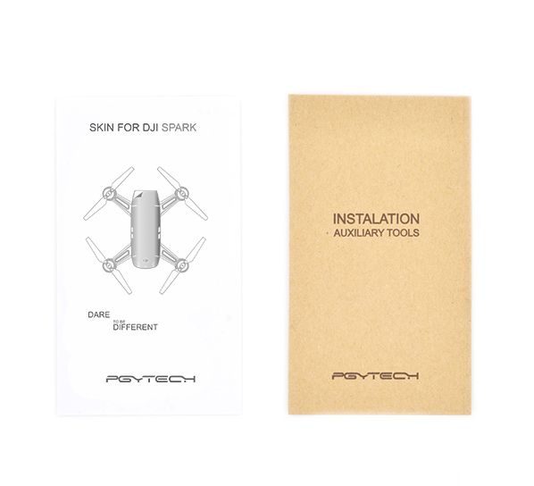PGY Tech DJI Spark Waterproof Sticker Skin 4-pack (D4/D7/D8/TR)