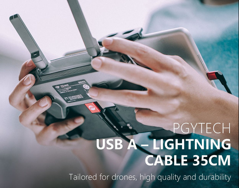 PGYTECH USB A - Lightning Cable 35cm