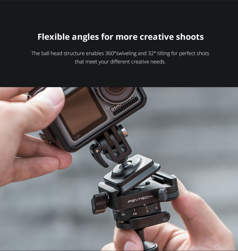 PGYTECH Action Camera SnapLock Plate Arca-Swiss Compatible