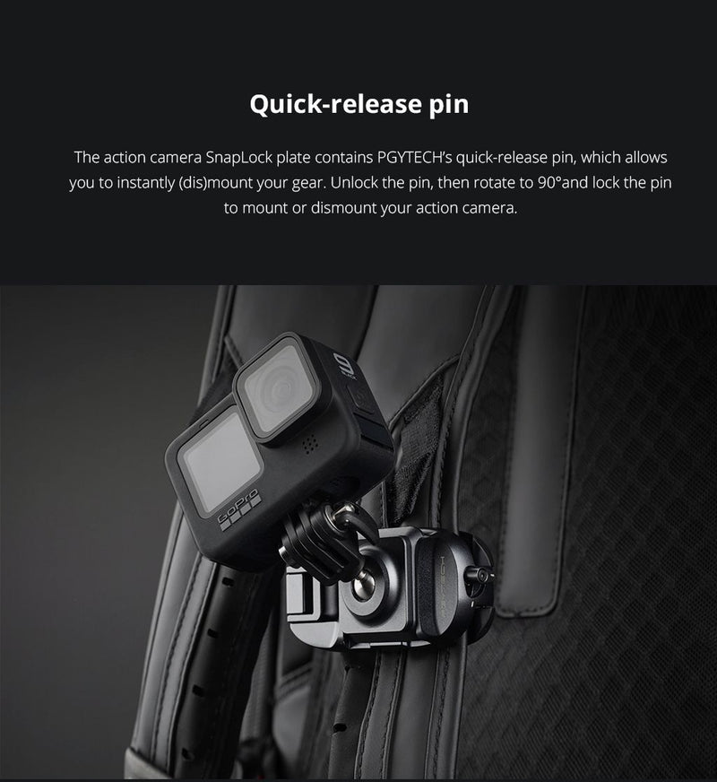 PGYTECH Action Camera SnapLock Plate Arca-Swiss Compatible
