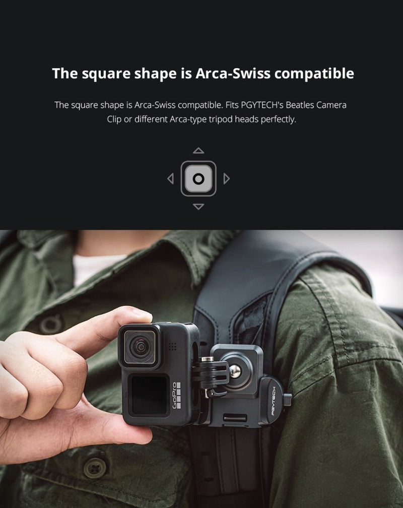 PGYTECH Action Camera SnapLock Plate Arca-Swiss Compatible