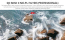 PGYTECH 5-Pack Filter Set for DJI Mini 3 (CPL ND-PL16 64 128 256)