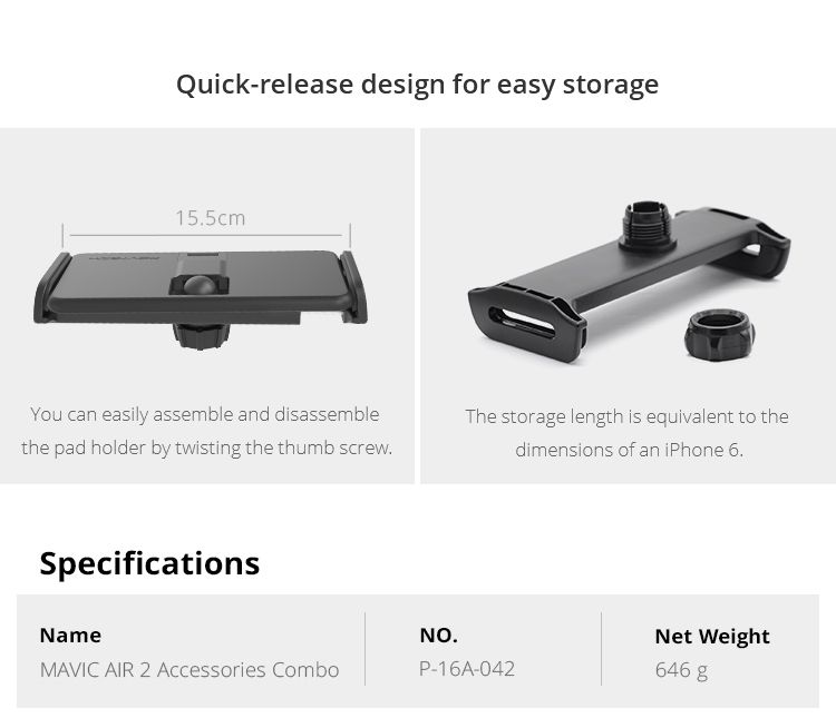 PGYTECH 5pcs Accessories Combo Set for Mavic Air 2