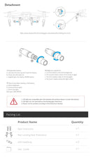 PGYTECH Landing Gear Extensions LED Headlamp Set for Mavic Air 2 / DJI Air 2S