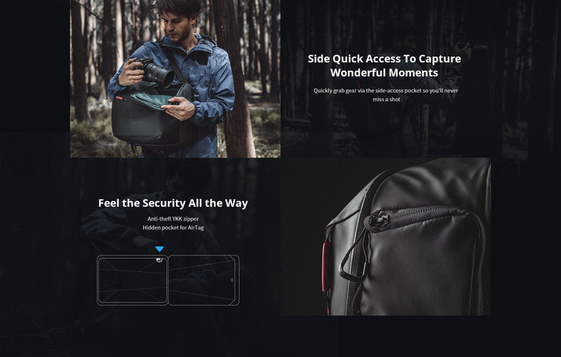 PGYTECH OneMo Lite Backpack 22L (Twilight Black)